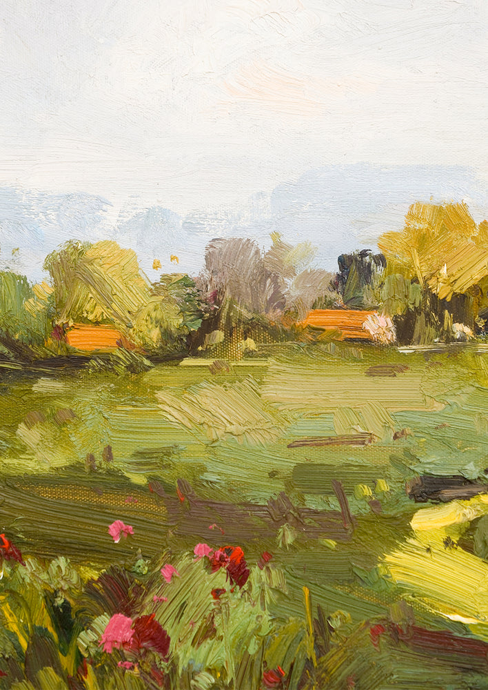 Framed Oil Landscape Painting, Countryside VII hover
