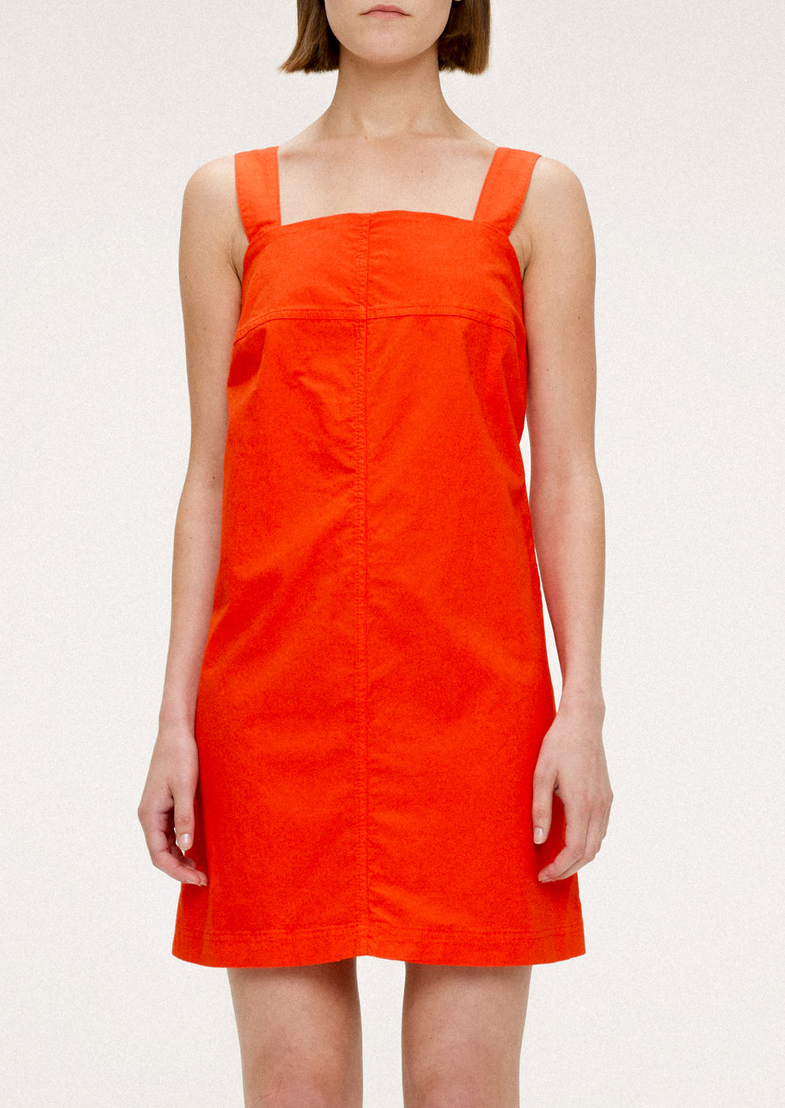 Paneled Cotton-Linen Dress Paneled Cotton-Linen Dress