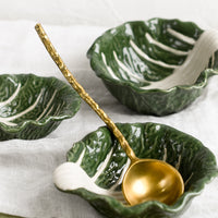 3: Cabbageware style ceramic bowls that look like green cabbage.