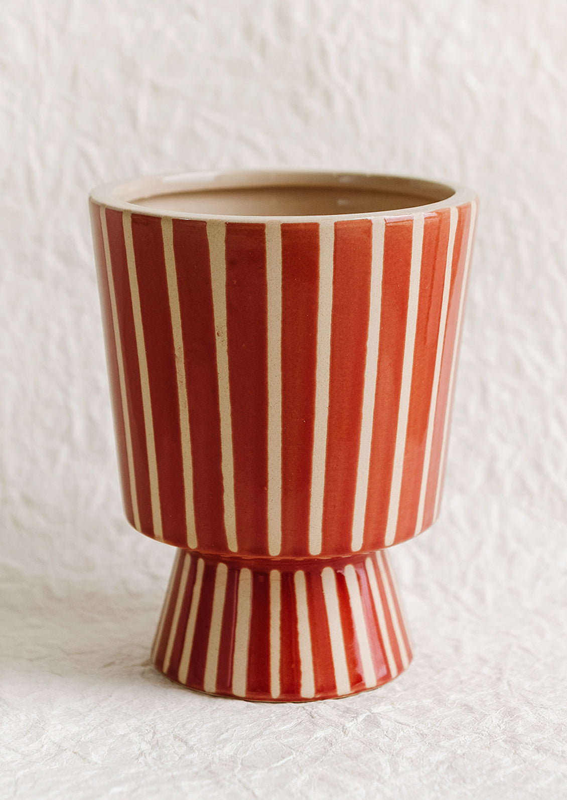 ceramic red plant pot Cerise Ceramic Planter