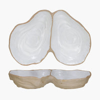 Divided Condiment Dish: Mollusk Serving Dishes