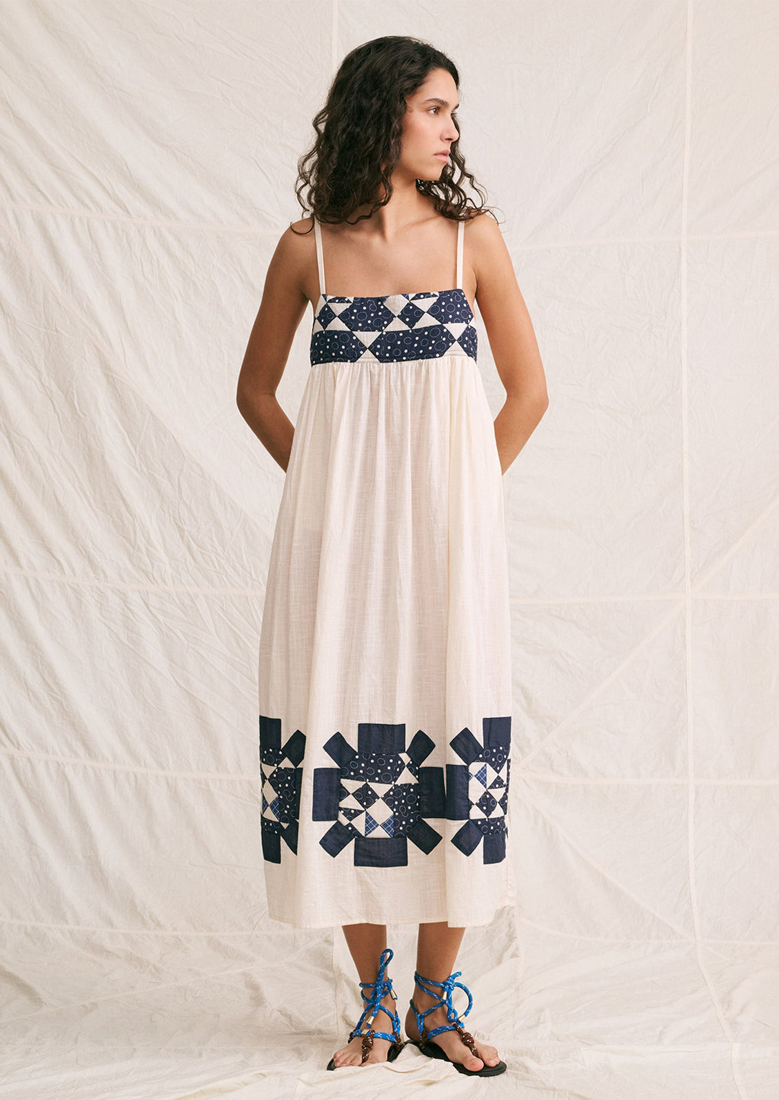 Tina Cotton Patchwork Dress LEIF Tina Cotton Patchwork Dress LEIF