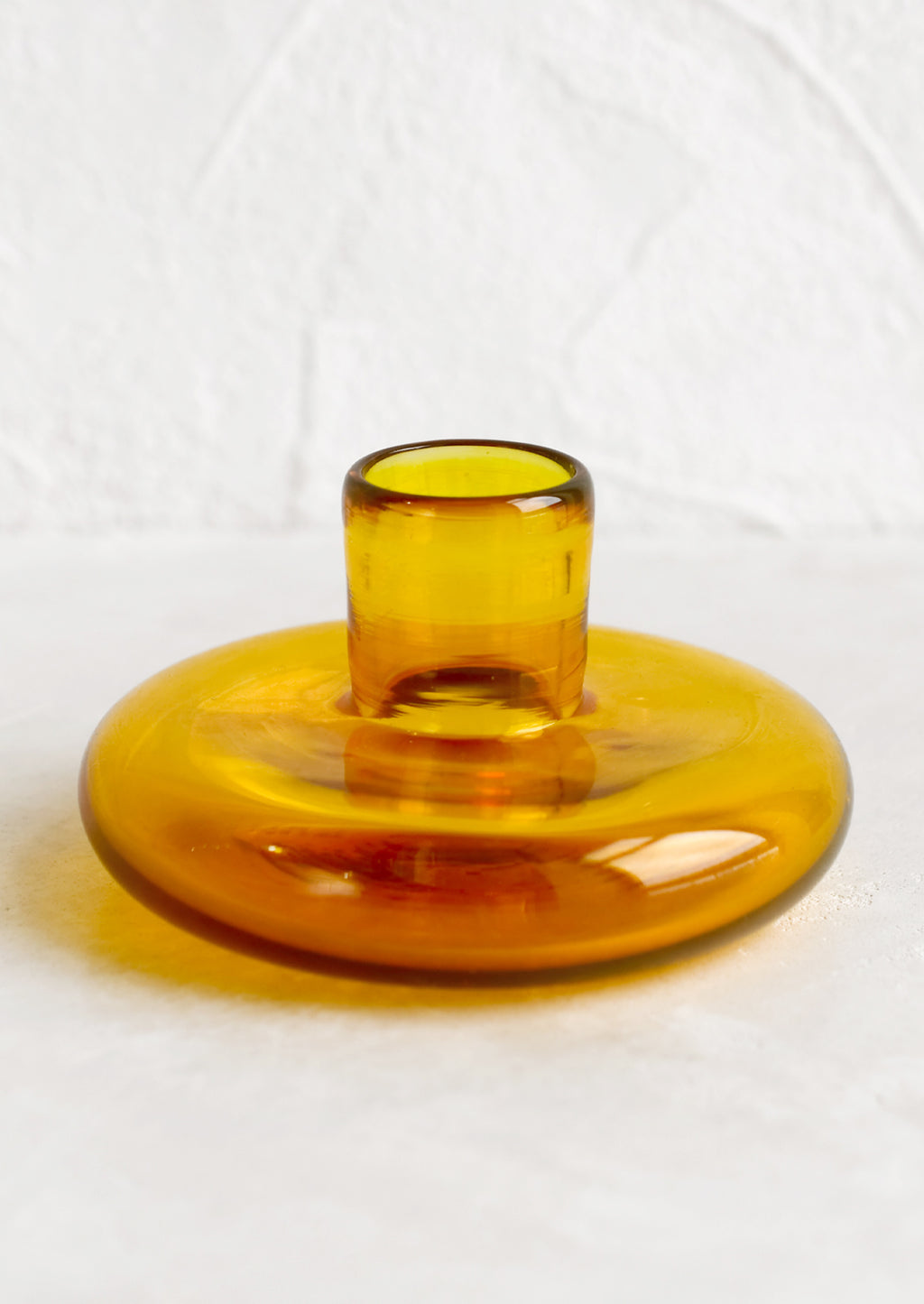 Honeycomb: A glass taper candle holder in honeycomb.
