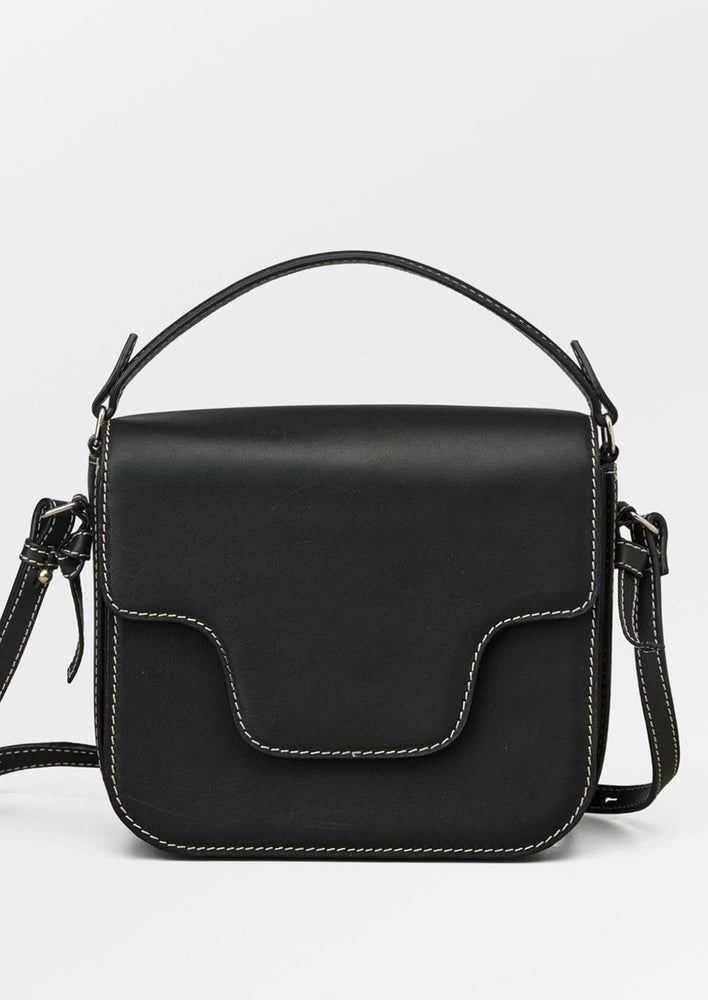 Iris Bag in Contrast Stitch Leather