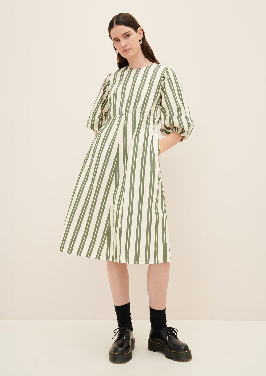 Joan Striped Cotton Dress LEIF Joan Striped Cotton Dress LEIF