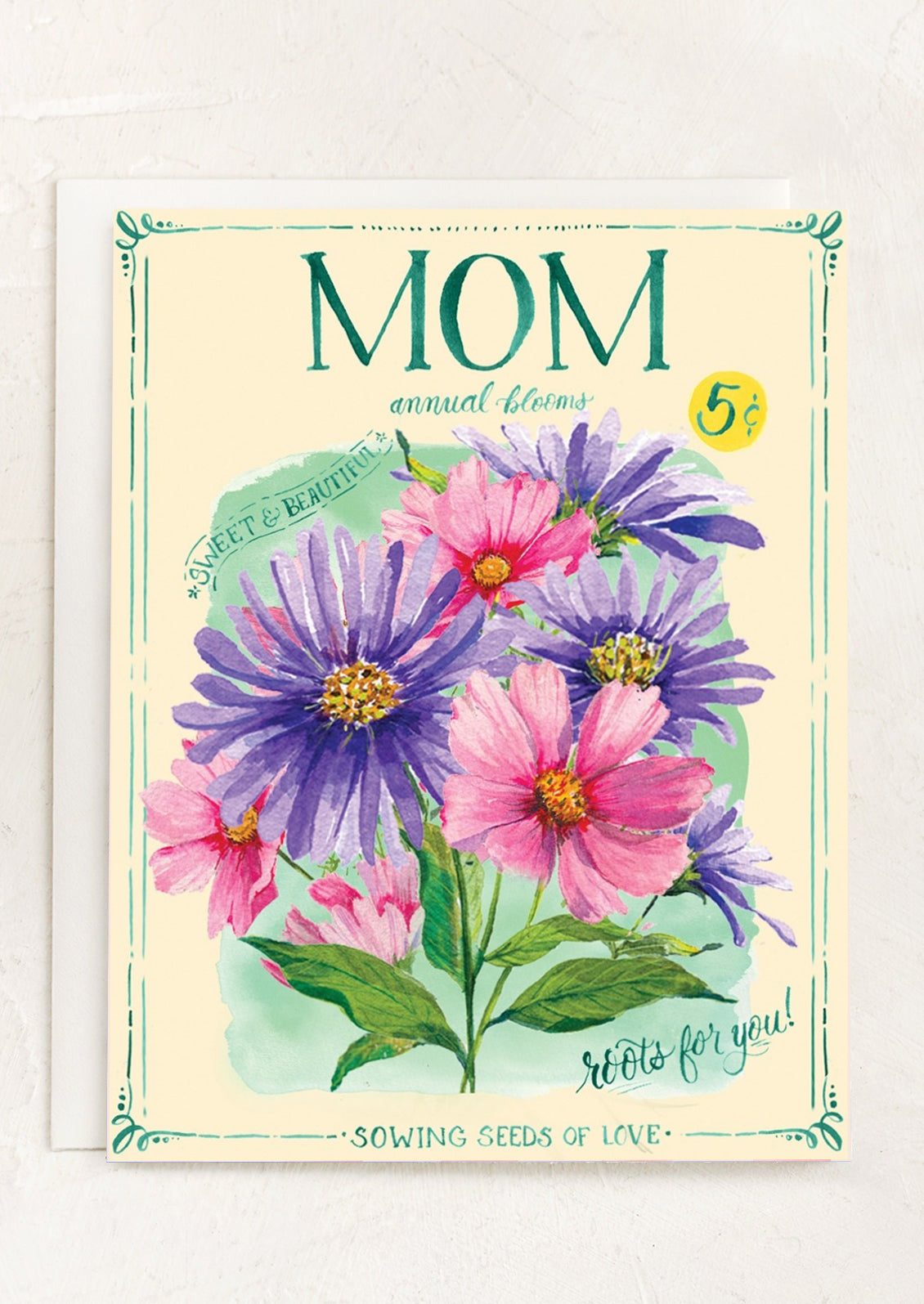 mother's day card with flower seeds Seed Pack Mother's Day Card