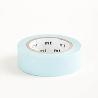 Aqua: A roll of washi tape in sky blue color.