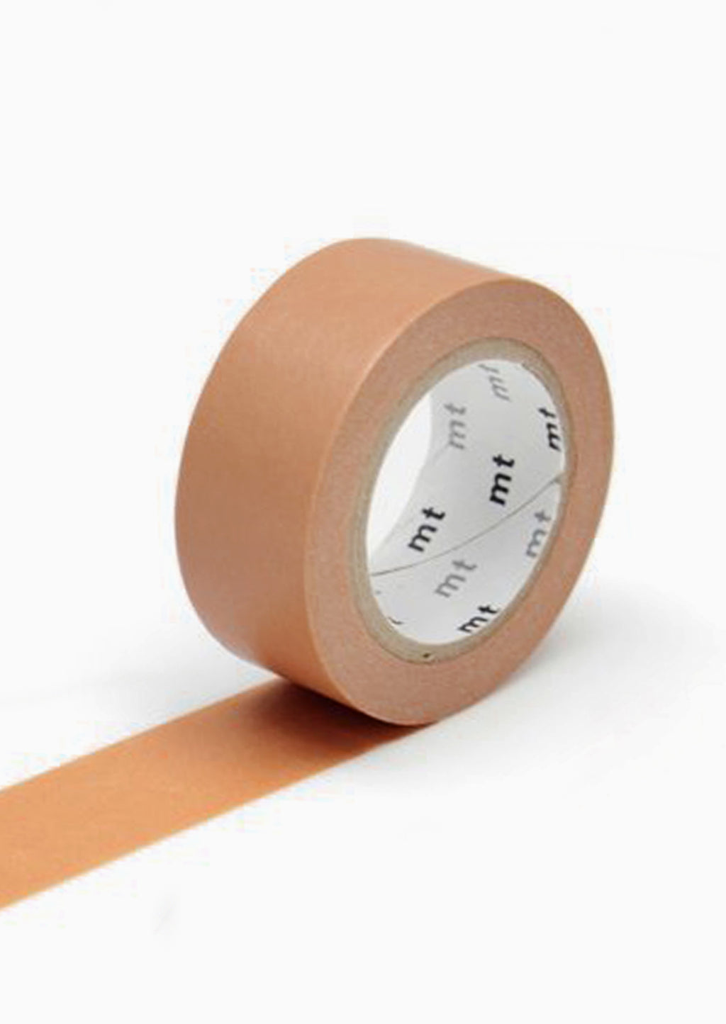 Cafe Au Lait: A roll of washi tape in cork brown color.