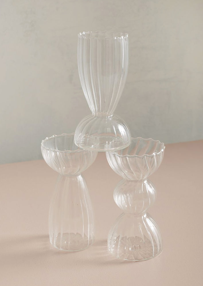 Optic Glass Vase