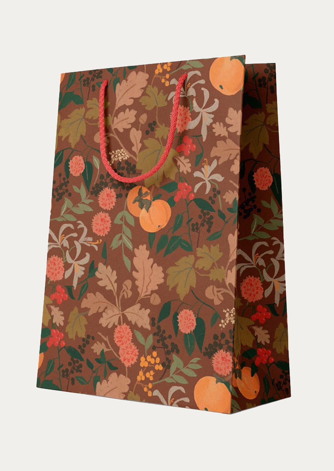 A gift bag with harvest persimmon pattern.