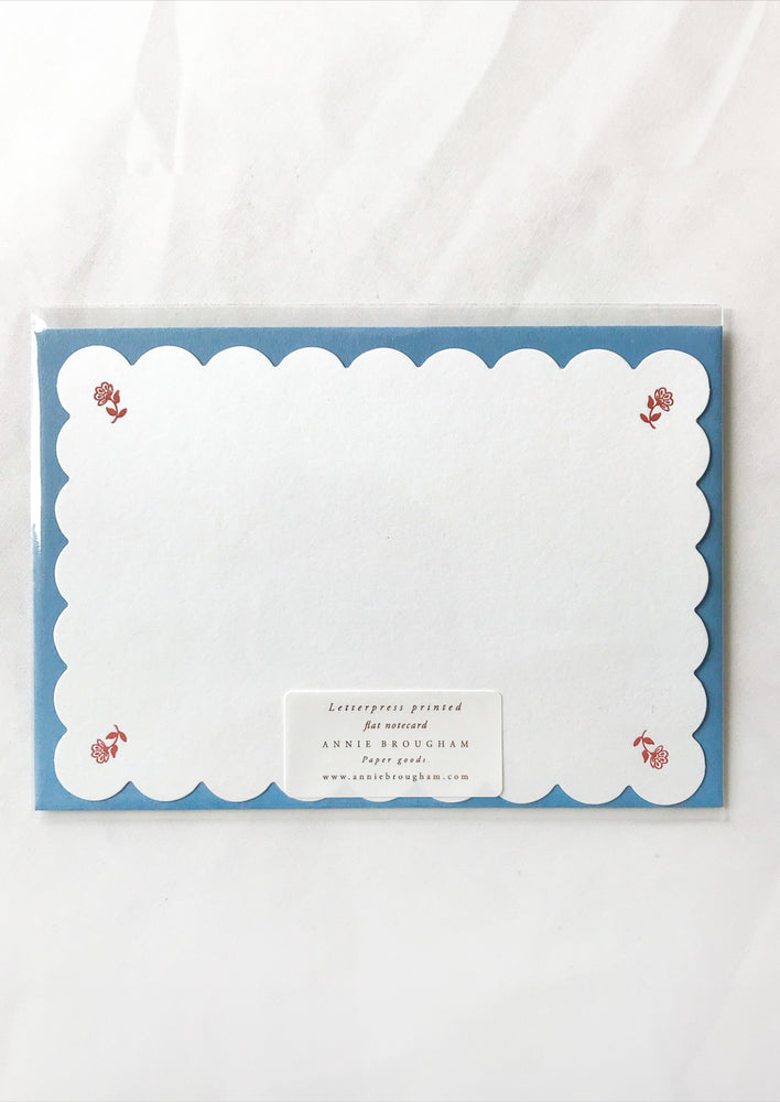 Scalloped Floral Imprint Notecard hover