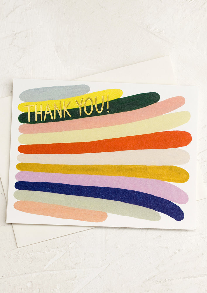 Painted Stripe Thank You Card Set hover