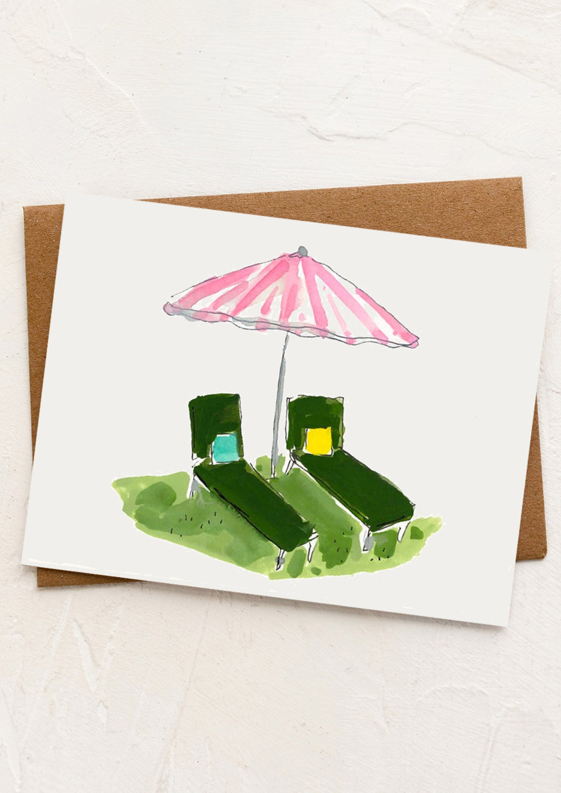 Pink Umbrella Card