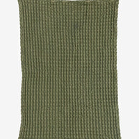 Fern: A fern green waffle weave dish towel.