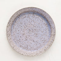 Lavender Speckle (Matte): A ceramic side plate in lavender speckle glaze.