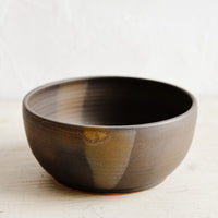 Matte Earth / Soup Bowl: A ceramic soup bowl in matte brown.