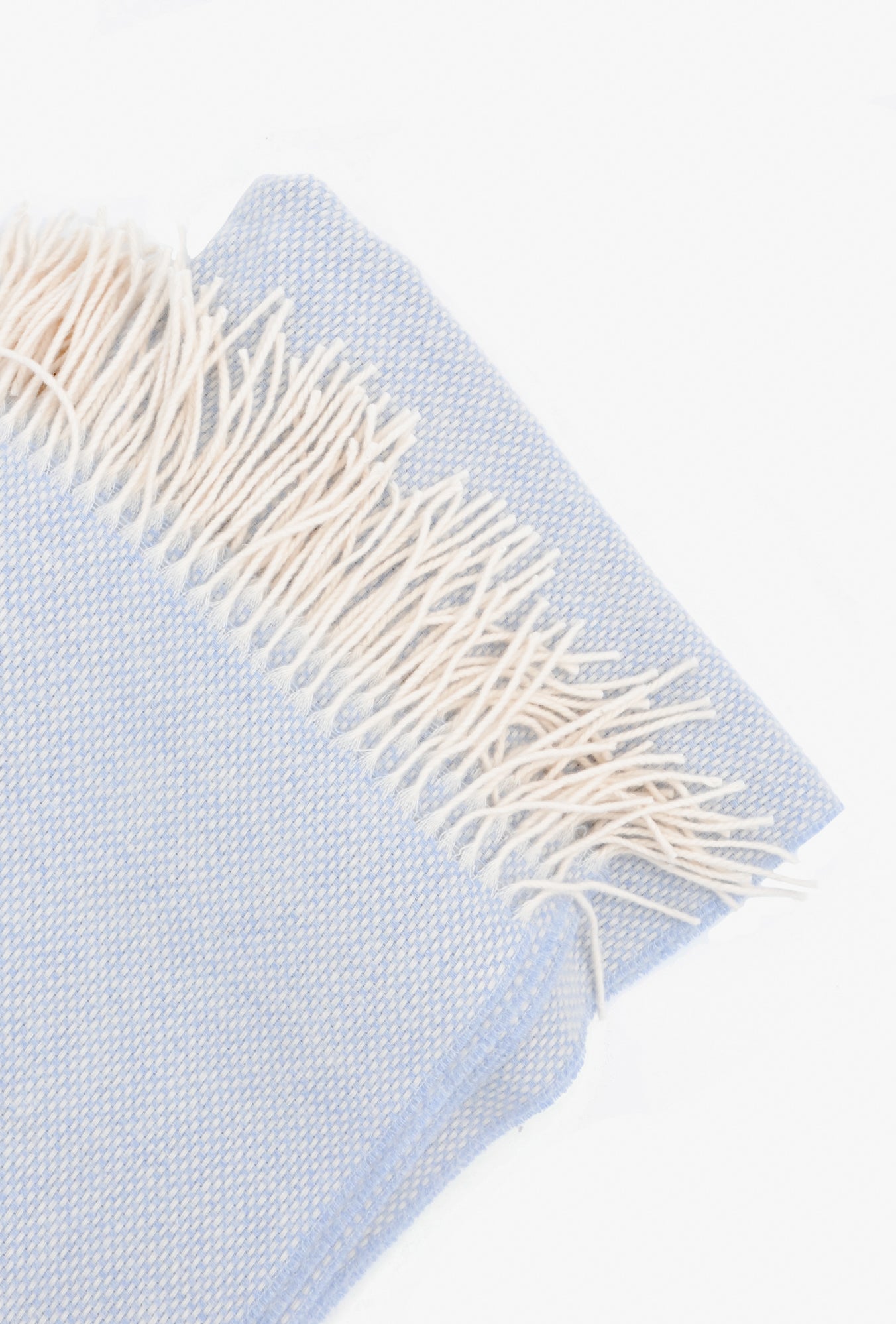 Basketweave Wool-Cashmere Throw in - LEIF