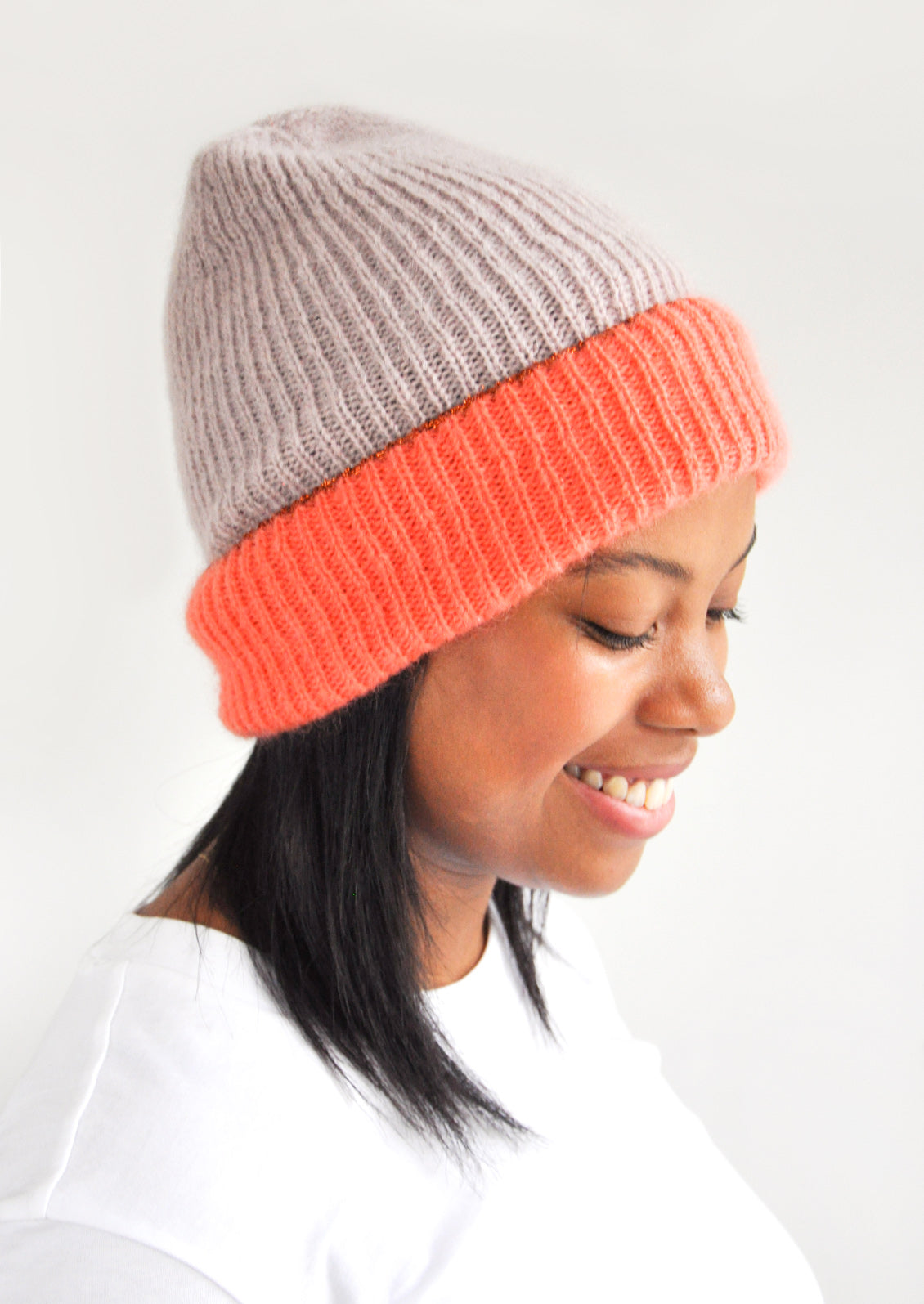 Jadie Mohair Beanie in - LEIF