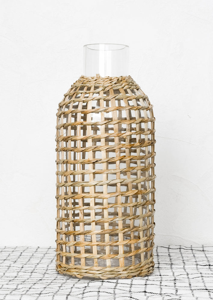 Caged Seagrass Vase