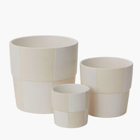 4: Three planters in small, medium and large sizes.