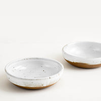 Glossy White: Rustic Ceramic Yogurt Bowl in Glossy White - LEIF