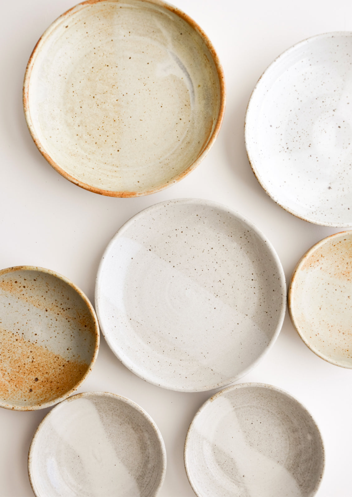 Rustic Ceramic Dinner Bowls in Assorted Glazes - LEIF