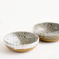 Very Speckled Matte Grey: Rustic Ceramic Yogurt Bowl in Very Speckled Matte Grey - LEIF