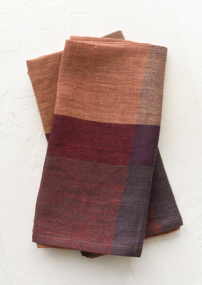 Color Overlay Linen Napkin Set