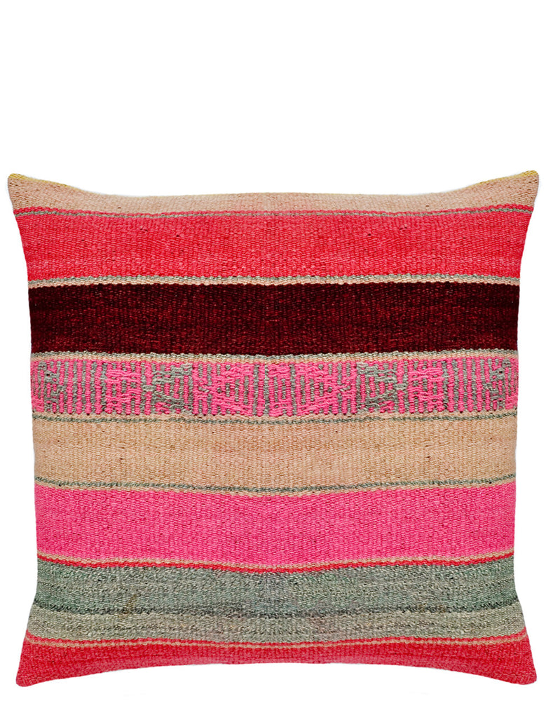 1: Bolivian Frazada Pillow in Mesa, 22" in  - LEIF