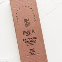 Patchouli: A box of patchouli stick incense.
