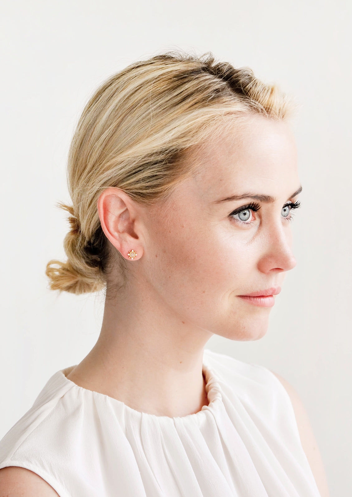 Indian Sun Stud Earrings in - LEIF