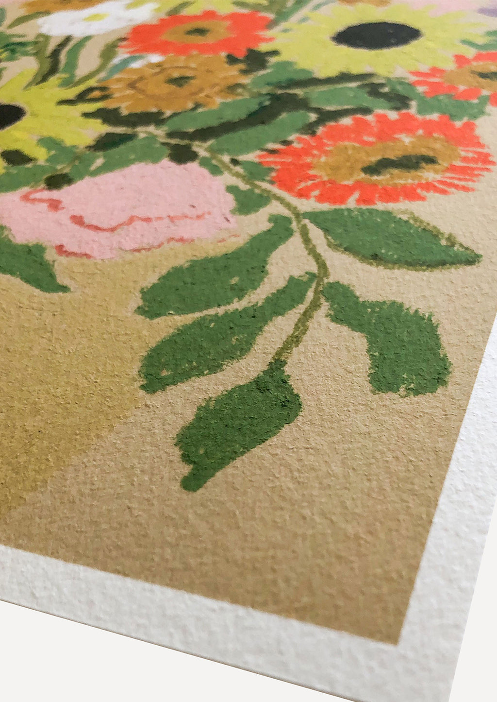 2: A floral art print.