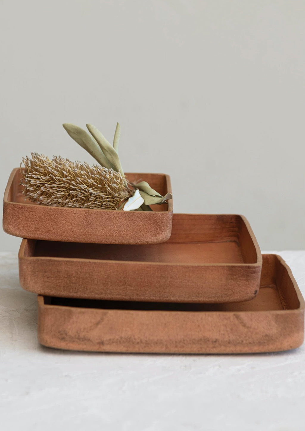 2: Leather Catchall Tray