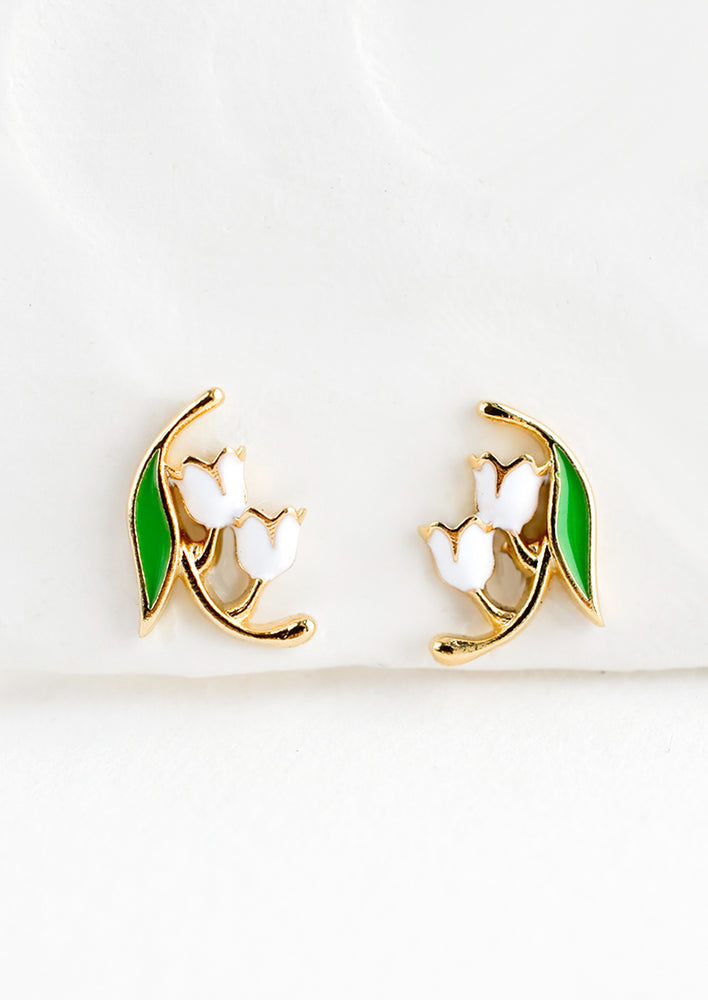 Lily of the Valley Stud Earrings
