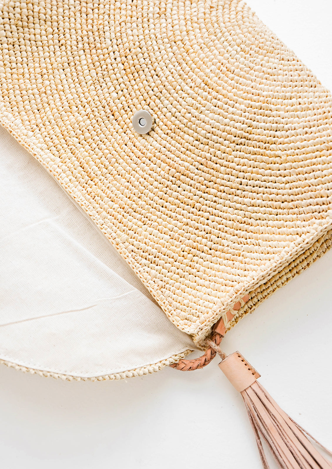 Leah Straw Shoulder Bag in - LEIF