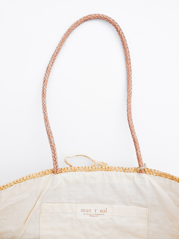 Rio Striped Straw Tote in - LEIF