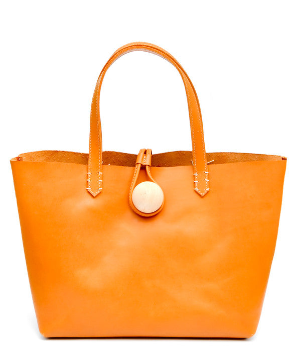 Minimalist East-West Tote in Tan - LEIF