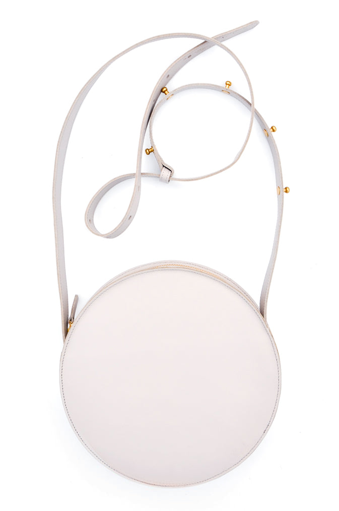 Full Moon Crossbody Bag in Dove Grey - LEIF
