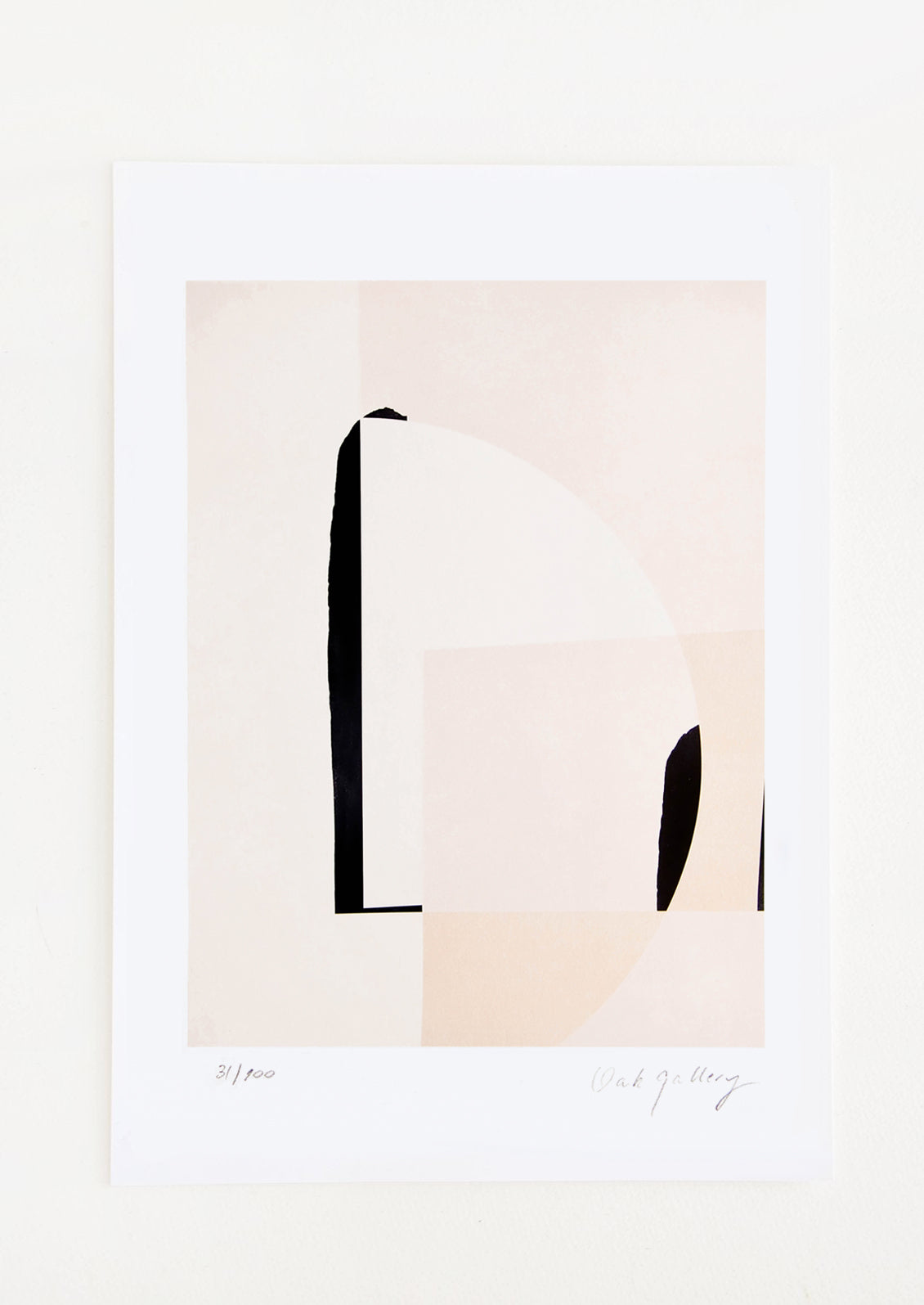 Fine art print featuring abstract scene in neutral hues