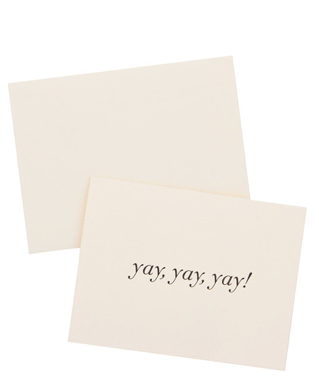 Yay, Yay, Yay Card in - LEIF