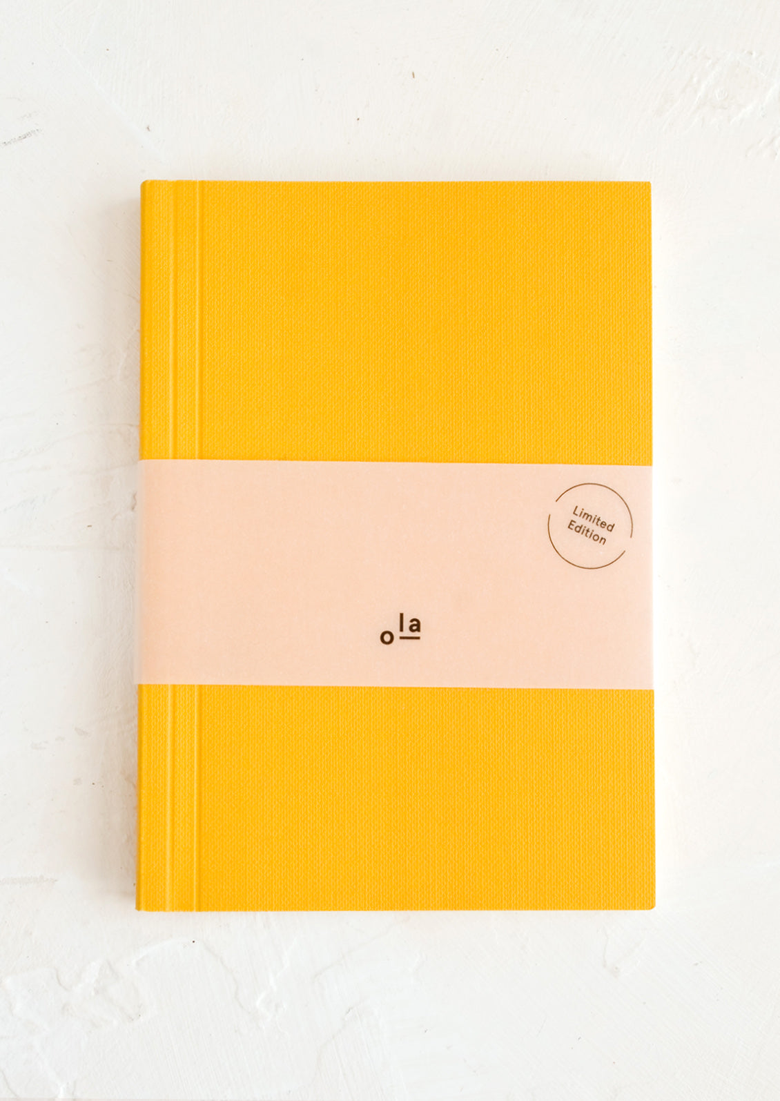 A small yellow notebook.