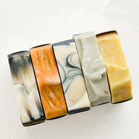 2: Swirly bar soap tops.