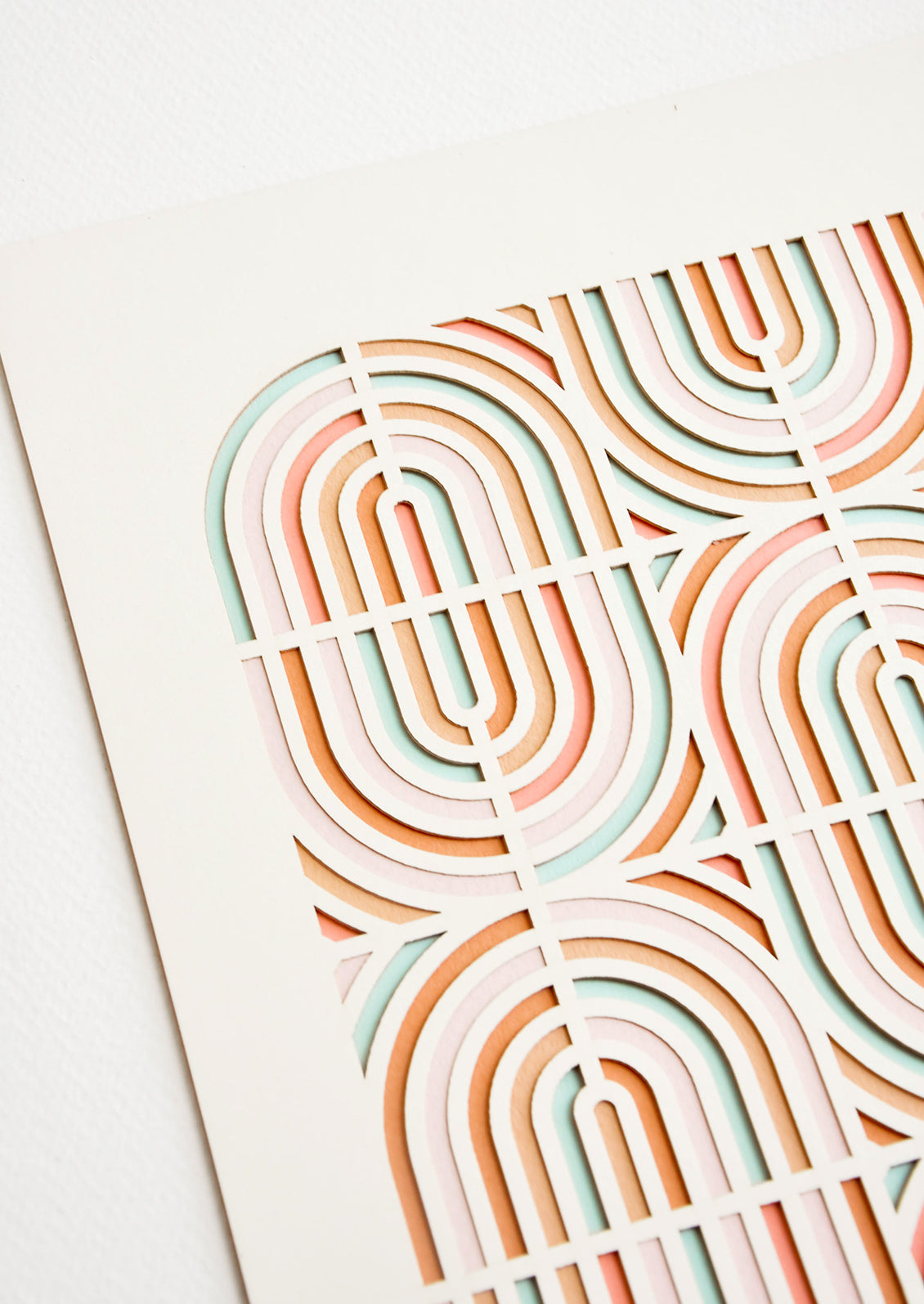 Oval Rainbows Laser Cut Artwork in - LEIF