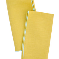 Rind / Seaglass: Two-Tone Palette Linen Napkin Set in Rind / Seaglass - LEIF