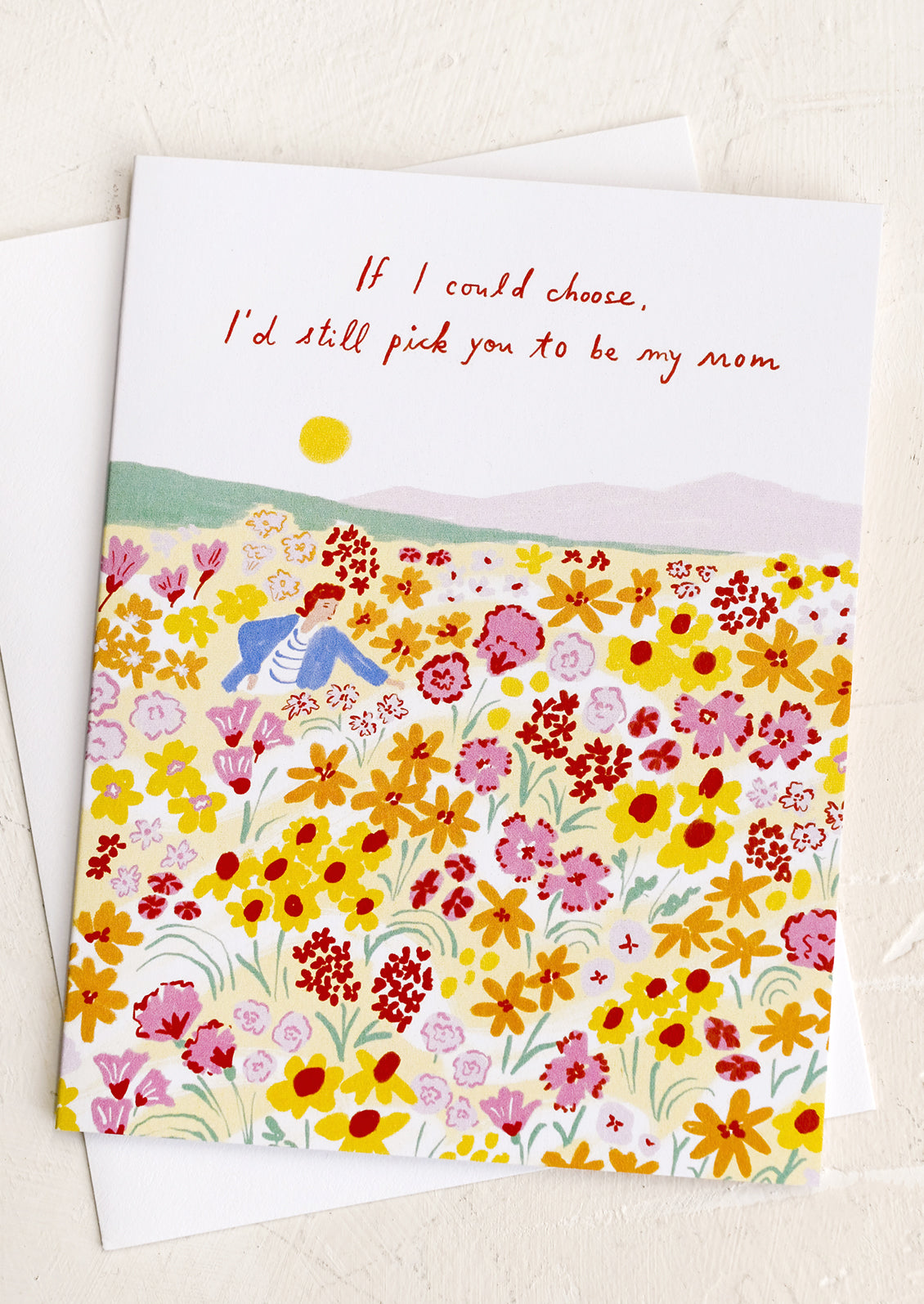 Illustrated mother's day card