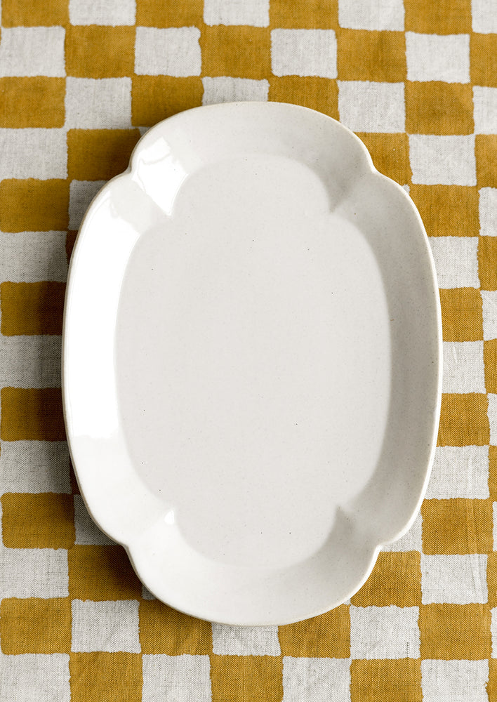 Quatrefoil Ceramic Plate
