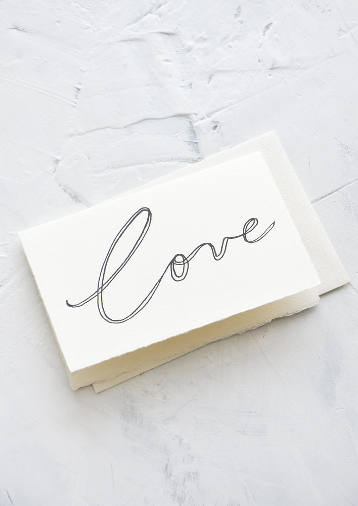 Cursive Love Card