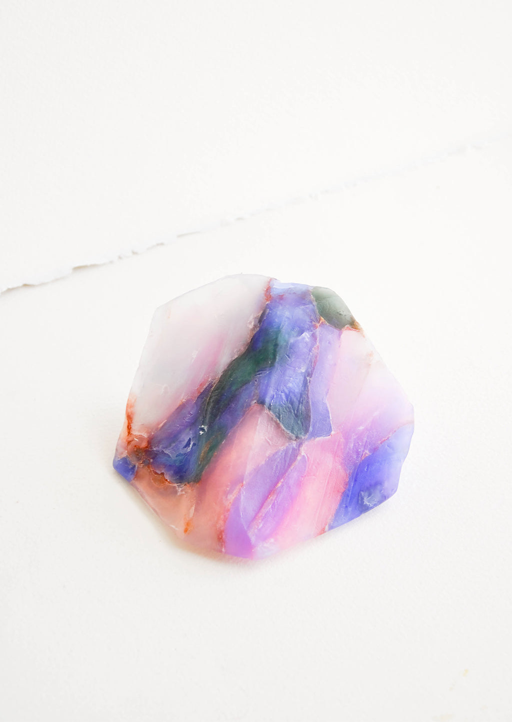 Opal: Bar soap in the form of a realistic looking opal gemstone