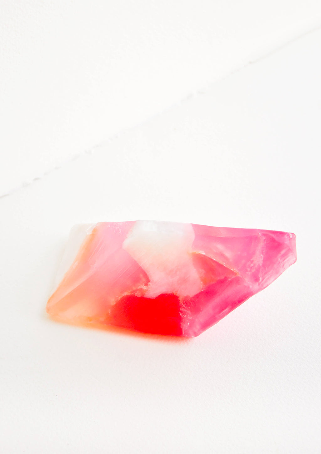 Rose Quartz: Bar soap in the form of a realistic looking rose quartz gemstone