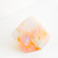 White Opal: Bar soap in the form of a realistic looking opal gemstone